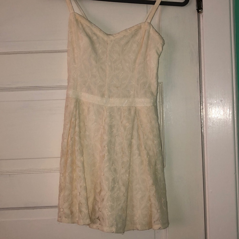white Lace Flower Romper